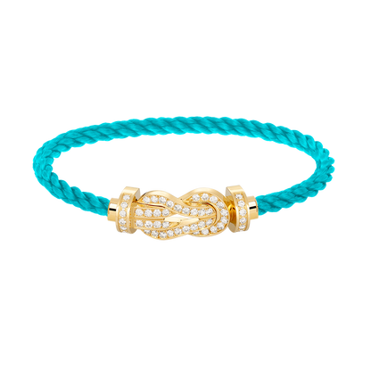 [Mystic]CHANCE LARGE 8 FIGURE BUCKLE FULLDIAMOND BRACELET GOLD