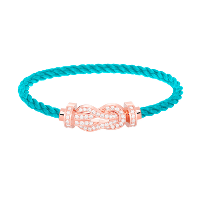 [Mystic]CHANCE LARGE 8 FIGURE BUCKLE FULL DIAMOND BRACELET ROSE GOLD