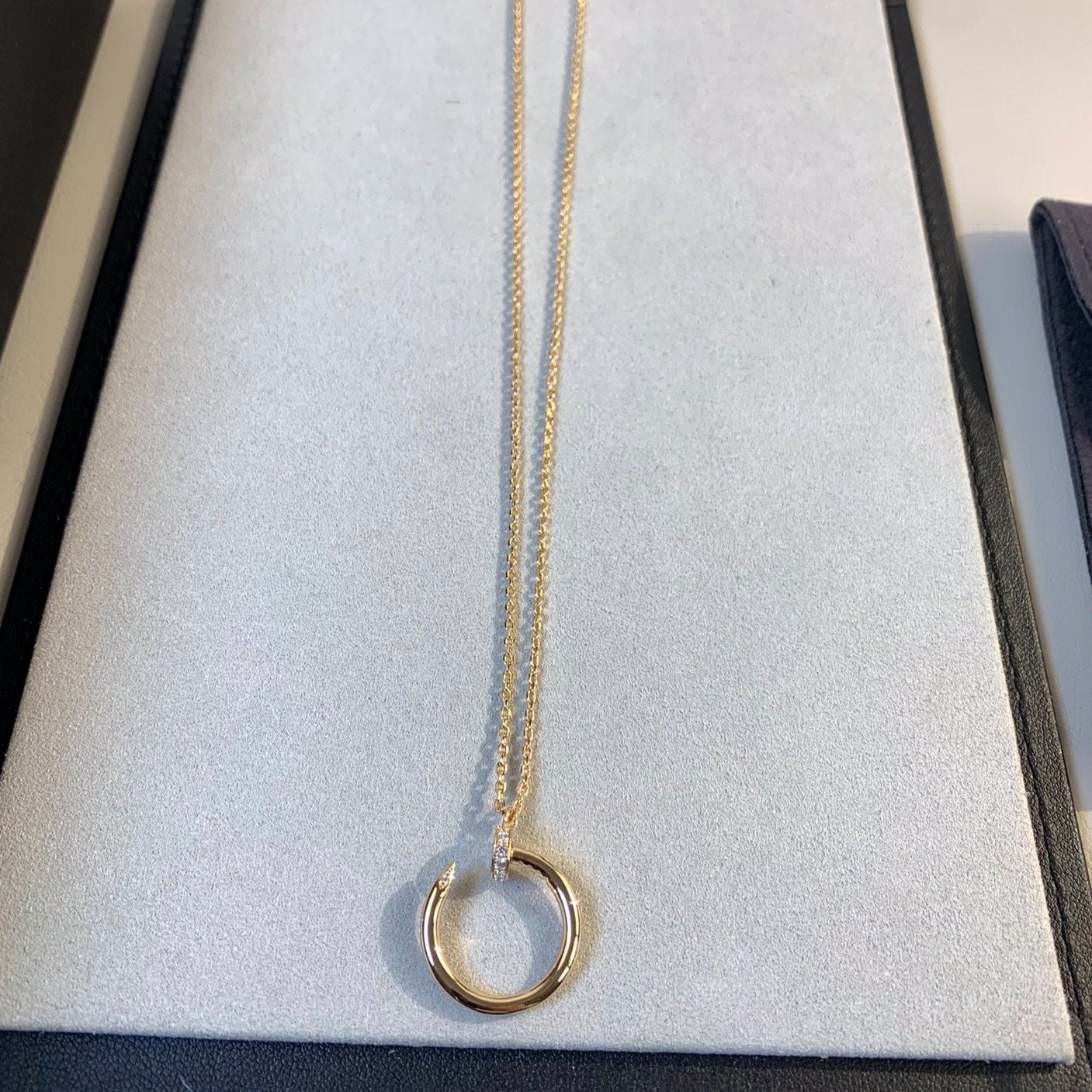 [Mystic]JUSTE NECKLACE PINK GOLD