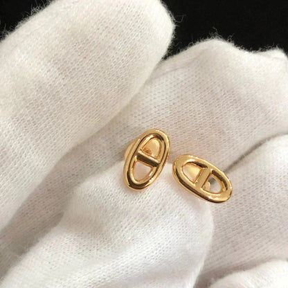 [Mystic]CHAINE SMALL EARRINGS GOLD AND SILVER