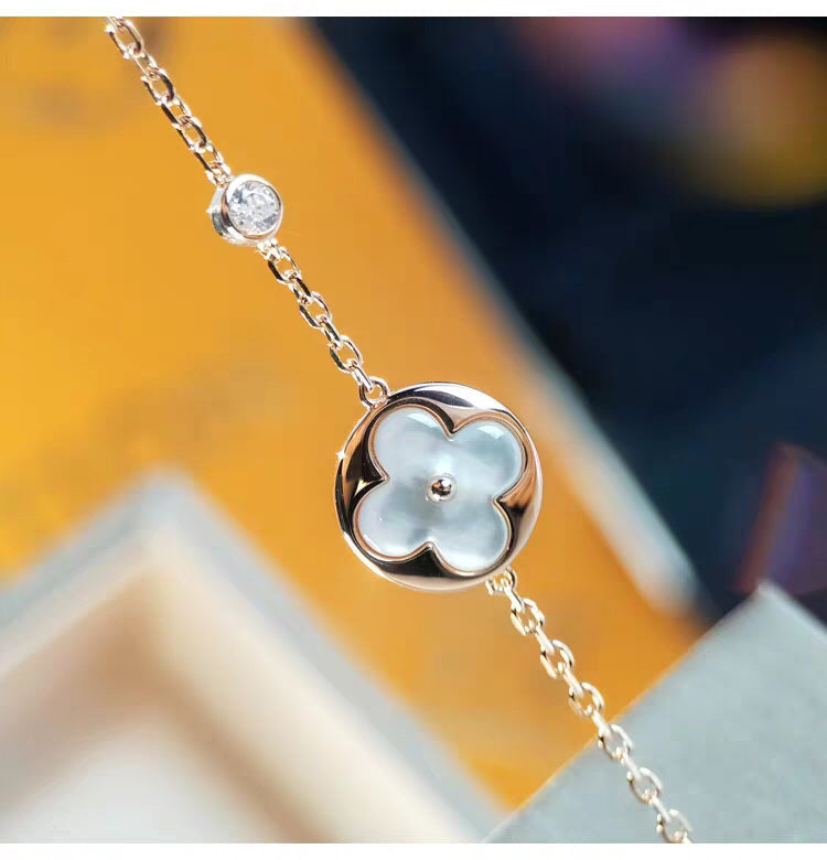 [Mystic]SUN MOP GOLD 1 DIAMOND NECKLACE
