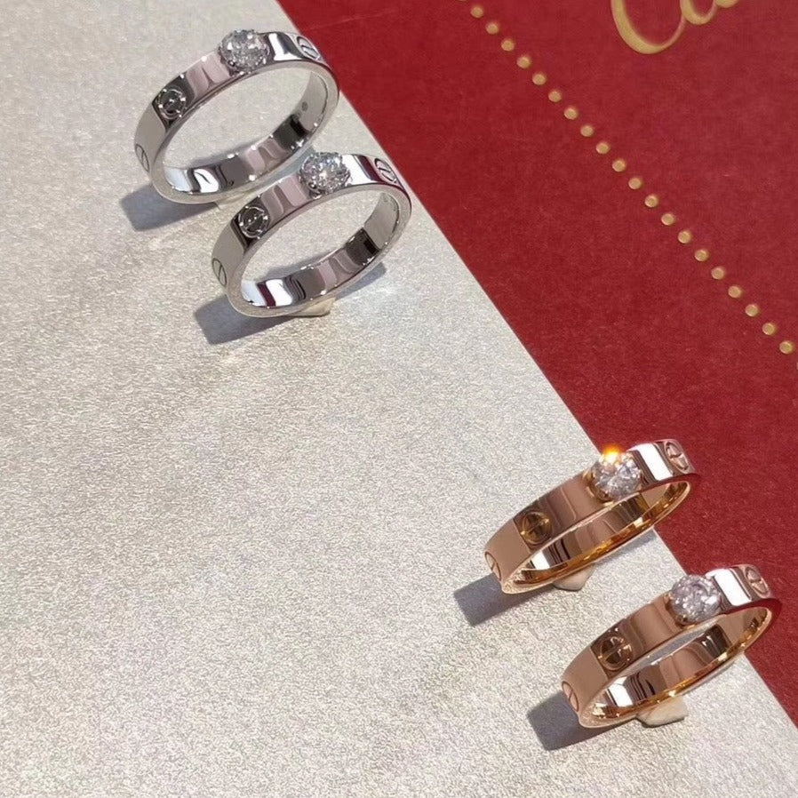 [Mystic]LOVE RING 3.6MM 1 BIG DIAMOND