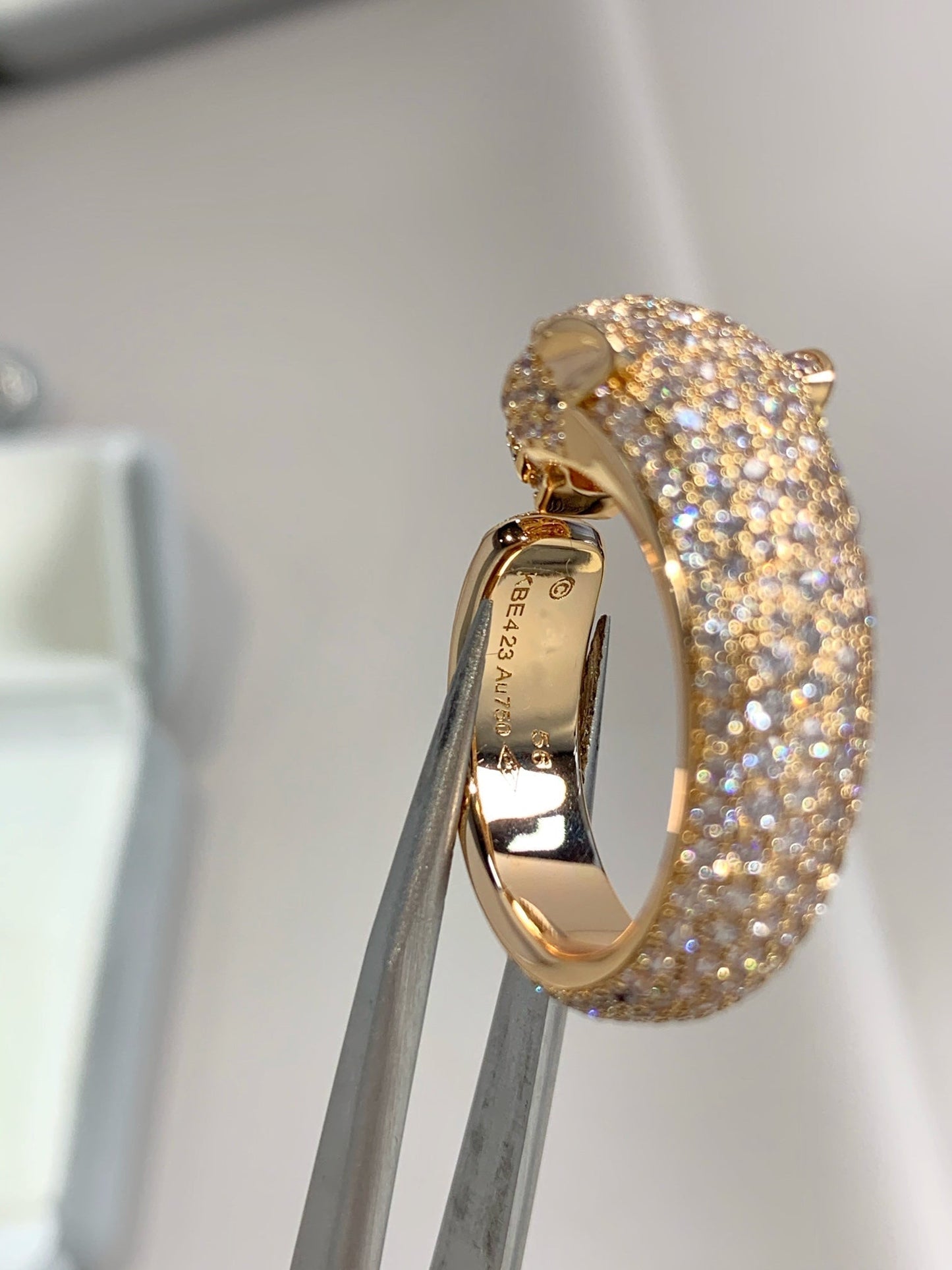 [Mystic]PANTHERE PINK GOLD DIAMOND RING