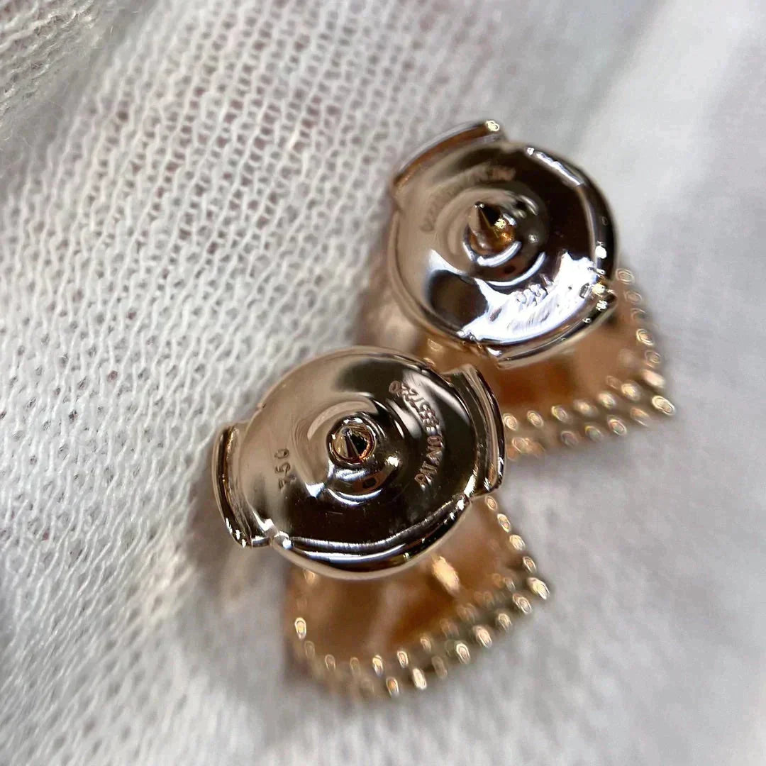 [Mystic]HEART CARNELIAN STUD EARRINGS