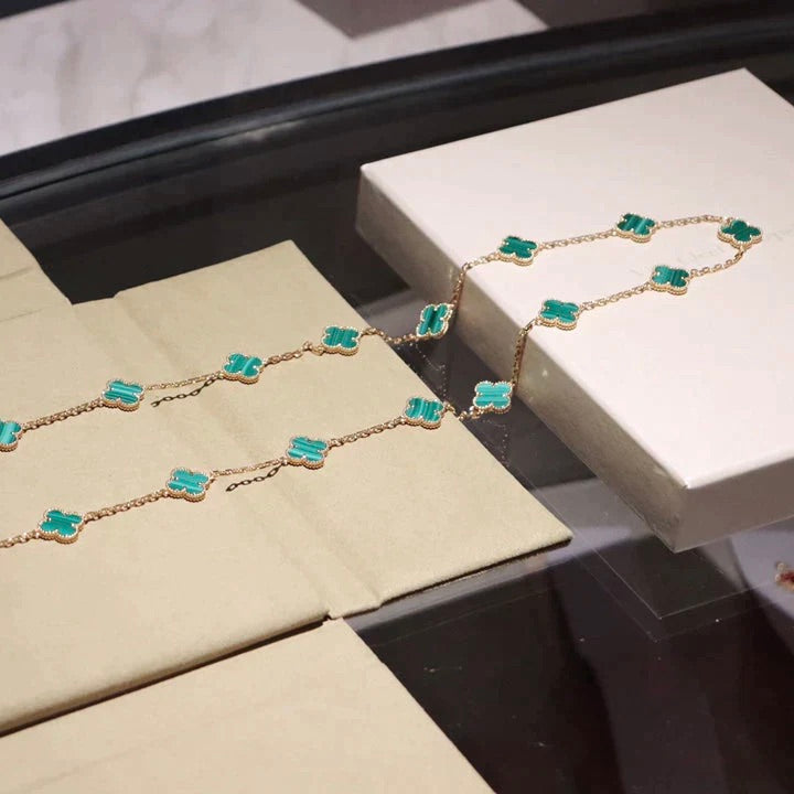 [Mystic]CLOVER 20 MOTIFS MALACHITE GOLD