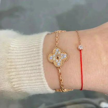 [Mystic] CLOVER 5 MOTIF FULL DIAMOND BRACELET COLLECTION