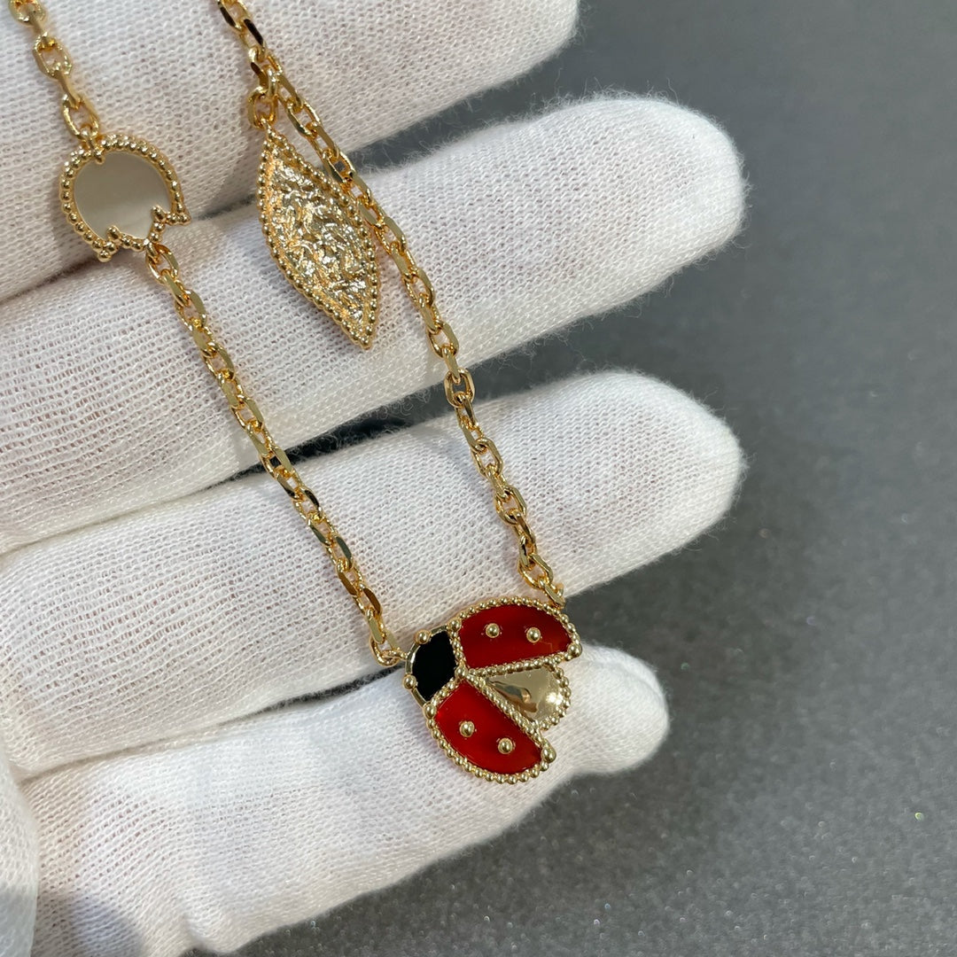 [Mystic]LUCKY SPRING 15 MOTIFS GOLD NECKLACE