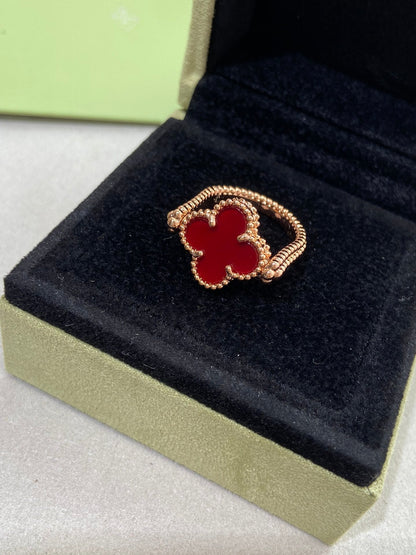 [Mystic]CLOVER RIVERSIBLE ROSE GOLD RING