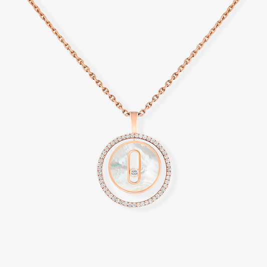 [Mystic ]Mystic MOVE 1 DIAMOND WHITE MOTHER OF PEARL PINK GOLD DIAMOND NECKLACE