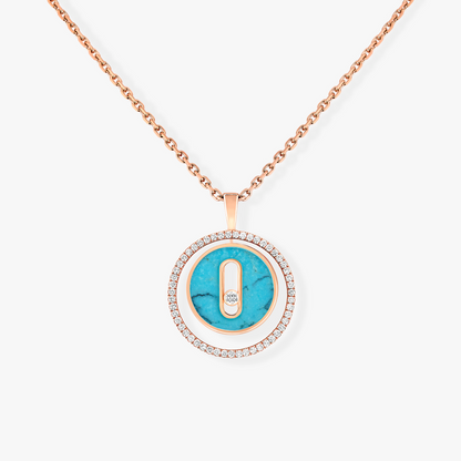 [Mystic ]Mystic MOVE 1 DIAMOND TURQUOISE PINK GOLD DIAMOND NECKLACE