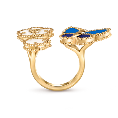 [Mystic]2026 NEW MODEL SPRING LUCKY 3 MOTIF GOLD RING