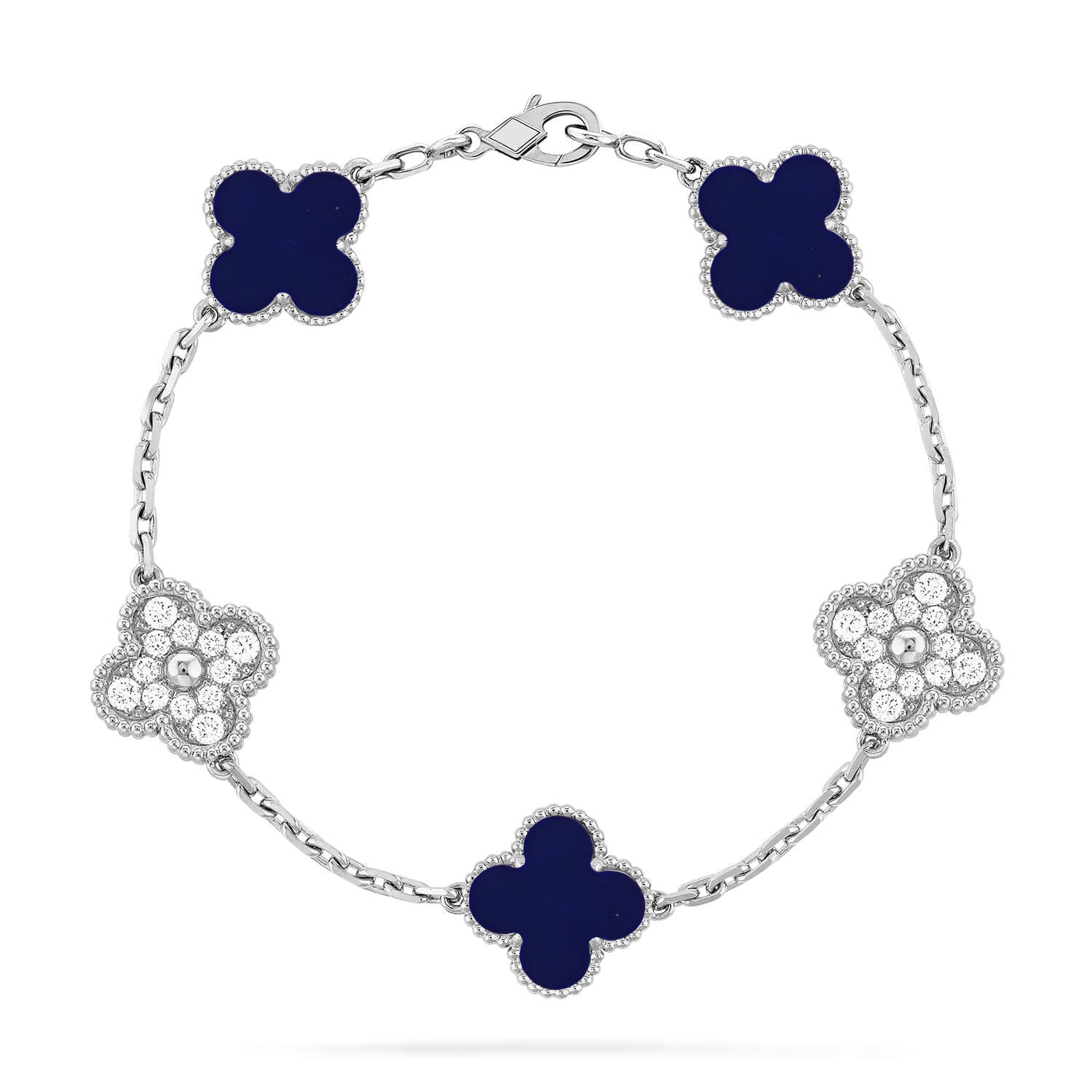 [Demi jewelry]CLOVER 5 MOTIF LAPIS LAZULI BRACELET COLLECTION