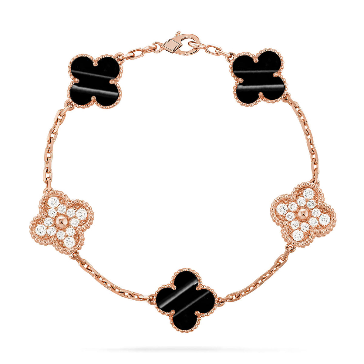 [Demi jewelry] CLOVER 5 MOTIF PULSAR STONE BRACELET COLLECTION