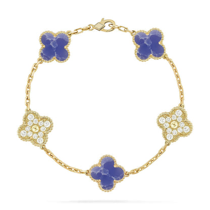 [Mystic]CLOVER 5 MOTIF BLUE VEINS BRACELET COLLECTION