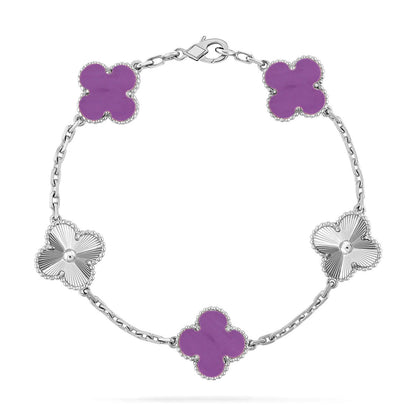 [Mystic] CLOVER 5 MOTIF VIOLET BRACELET COLLECTION