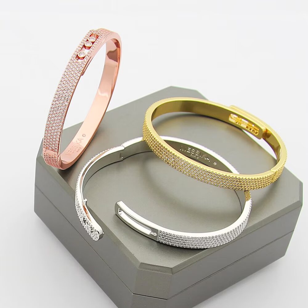 [Mystic ]Move Noa Full Pavé Diamond Bangle Bracelet