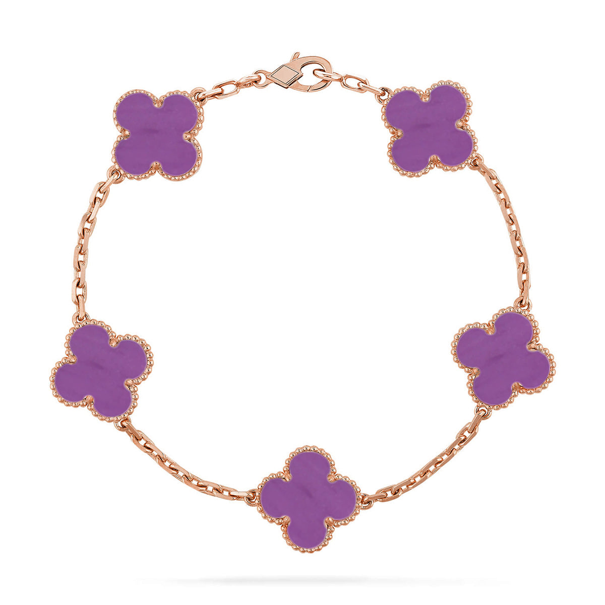 [Demi jewelry] CLOVER 5 MOTIF VIOLET BRACELET COLLECTION