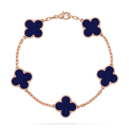 [Mystic]CLOVER 5 MOTIF LAPIS LAZULI BRACELET COLLECTION