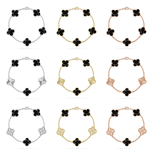 [Mystic] CLOVER 5 MOTIF PULSAR STONE BRACELET COLLECTION
