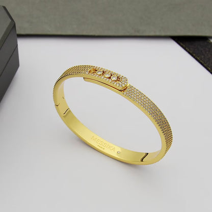 [Mystic ]Move Noa Full Pavé Diamond Bangle Bracelet
