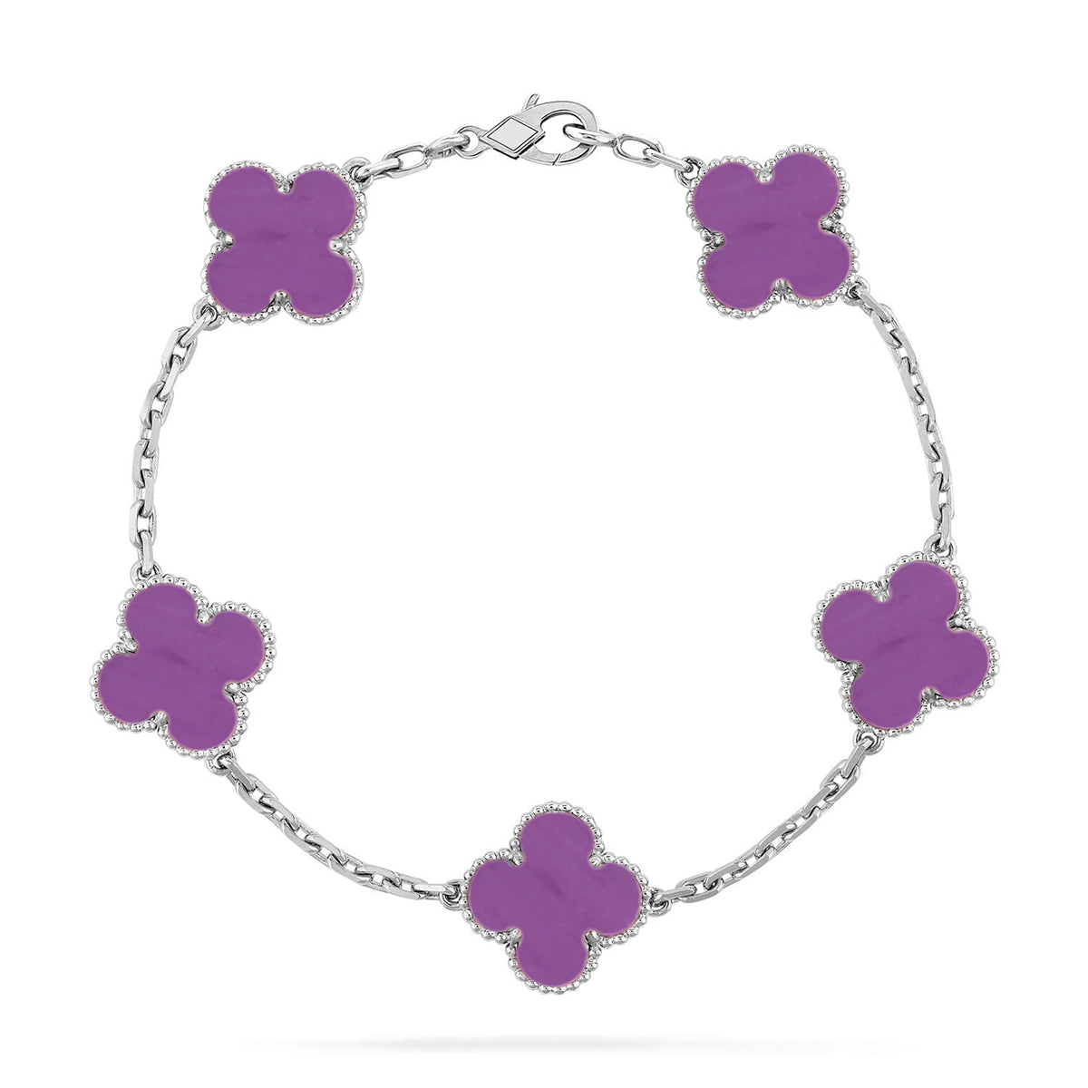 [Demi jewelry] CLOVER 5 MOTIF VIOLET BRACELET COLLECTION