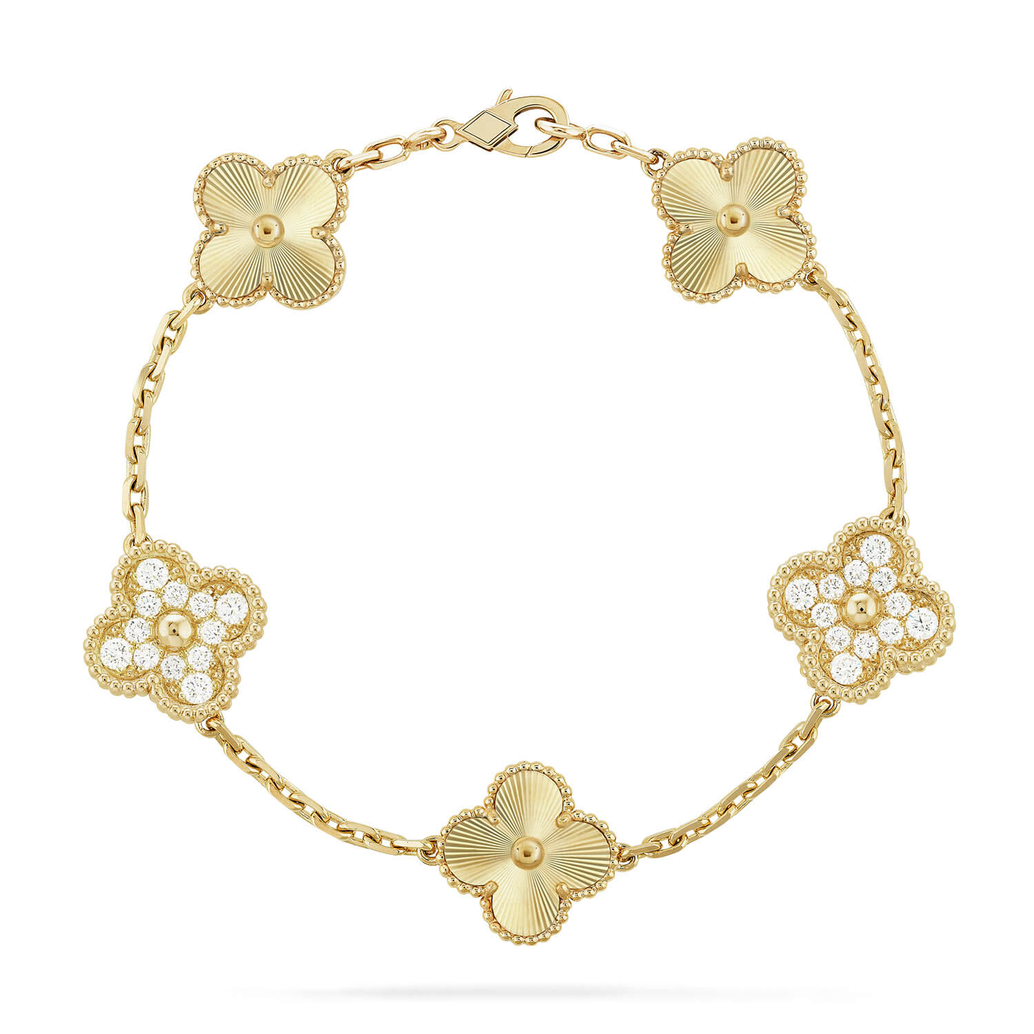 [Demi jewelry] CLOVER 5 MOTIF LASER BRACELET COLLECTION-new