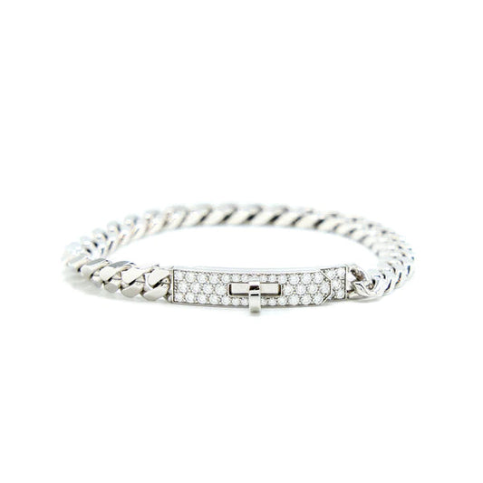 [Mystic]KELLY CHAIN SILVER DIAMOND BRACELET