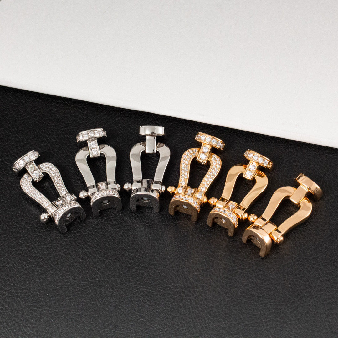 [Mystic]FORCE LARGE HORSESHOE FULL DIAMOND BRACELET GOLD