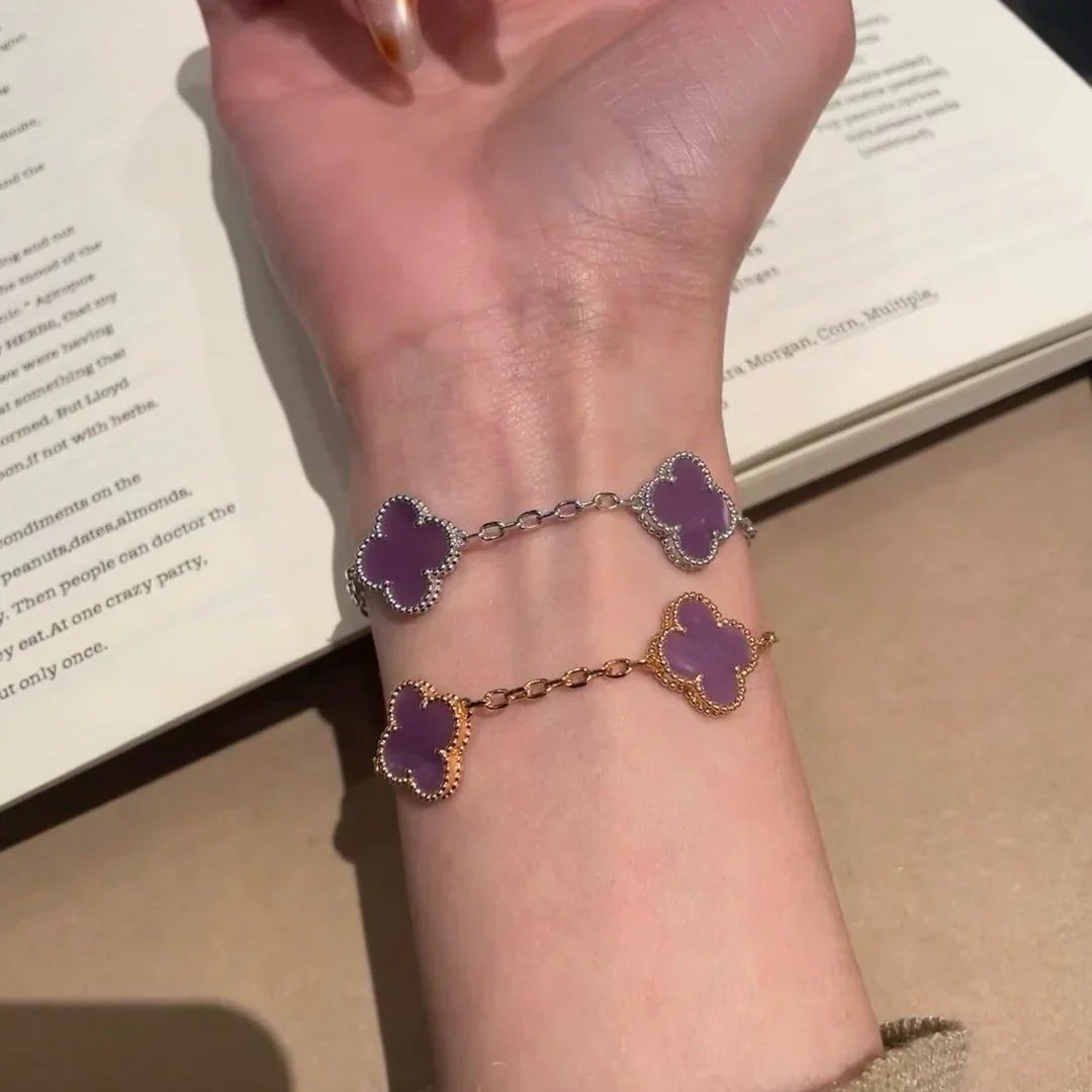 [Mystic] CLOVER 5 MOTIF VIOLET BRACELET COLLECTION