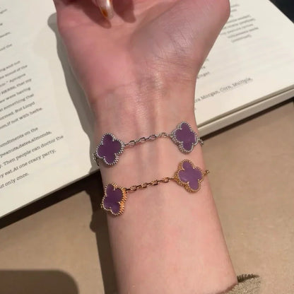[Mystic] CLOVER 5 MOTIF VIOLET BRACELET COLLECTION
