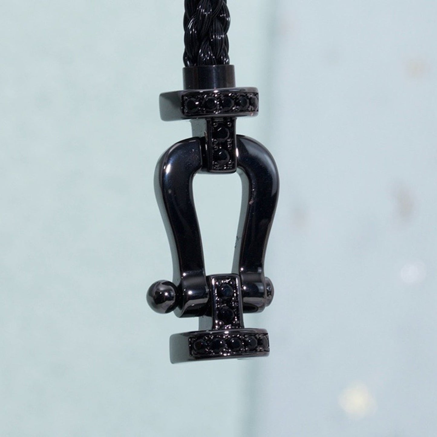 [Mystic]FORCE LARGE SERIES HORSESHOE BLACK SAMURAI BRACELET