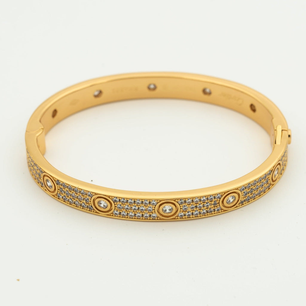 [Demi jewelry]LOVE BRACELET 6.1MM DIAMOND-PAVED 10 BIG DIAMONDS