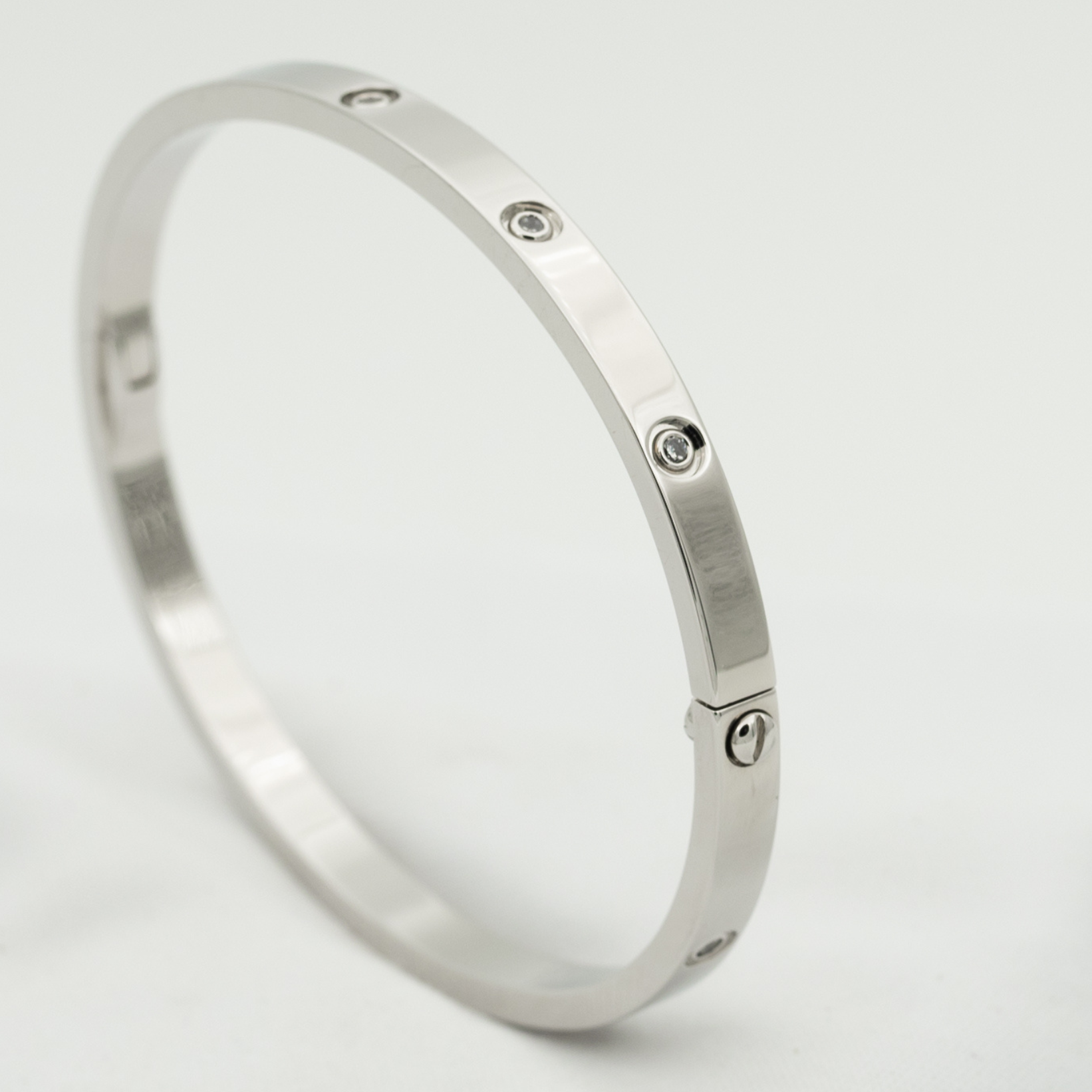 [Demi jewelry]LOVE BRACELET 3.65MM 10 DIAMONDS