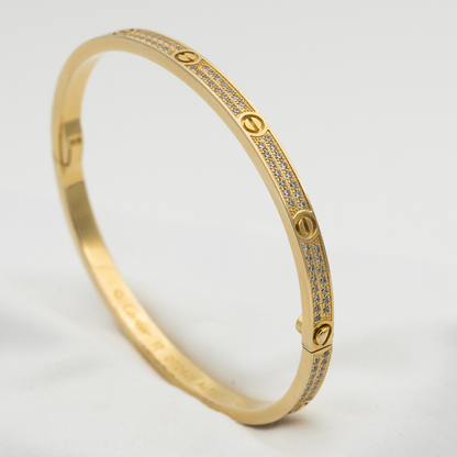 [Mystic]LOVE BRACELET 3.65MM DIAMOND-PAVED