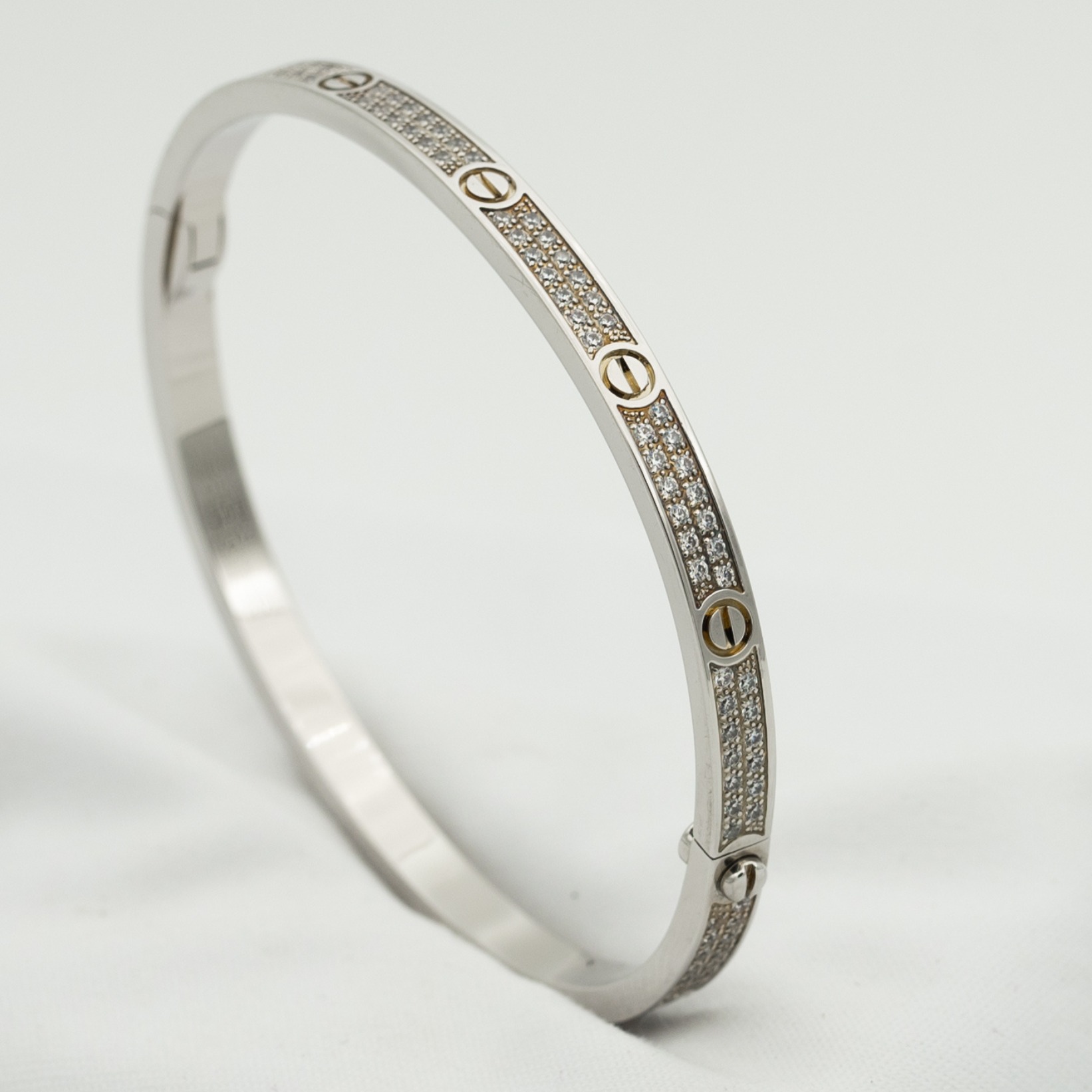 [Demi jewelry]LOVE BRACELET 3.65MM DIAMOND-PAVED