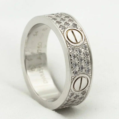 [Mystic]LOVE RING 5.5MM DIAMONDS PAVED