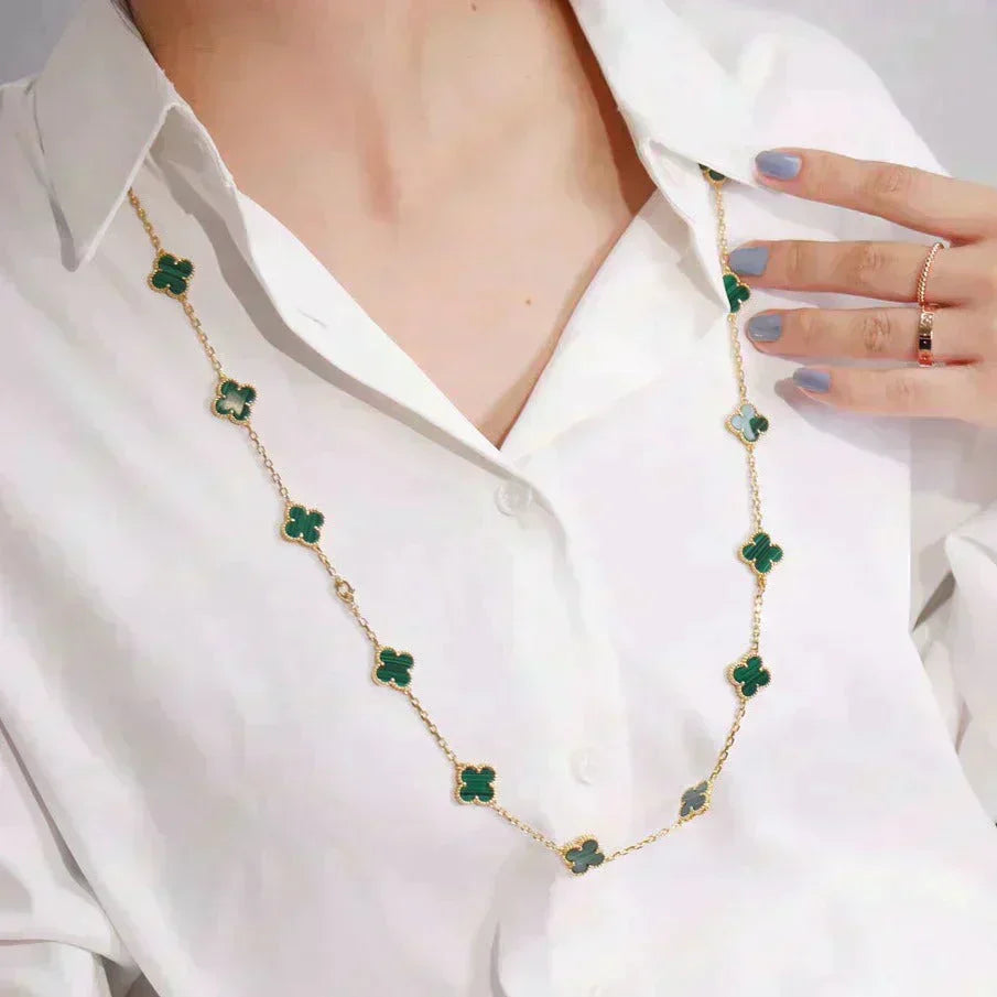 [Mystic]CLOVER 20 MOTIFS MALACHITE GOLD