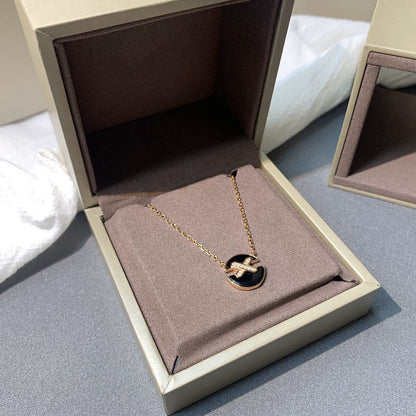 [Mystic]JEUX DE PINK GOLD DIAMOND NECKLACE