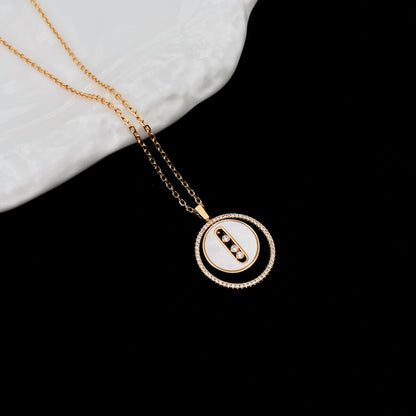 [Mystic ]Mystic MOVE MM NACRE BLANCHE DIAMOND NECKLACE