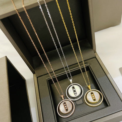 [Mystic ]Mystic MOVE MM NACRE BLANCHE DIAMOND NECKLACE
