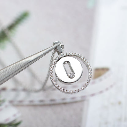 [Mystic ]Mystic MOVE PM NECKLACE SILVER DIAMOND