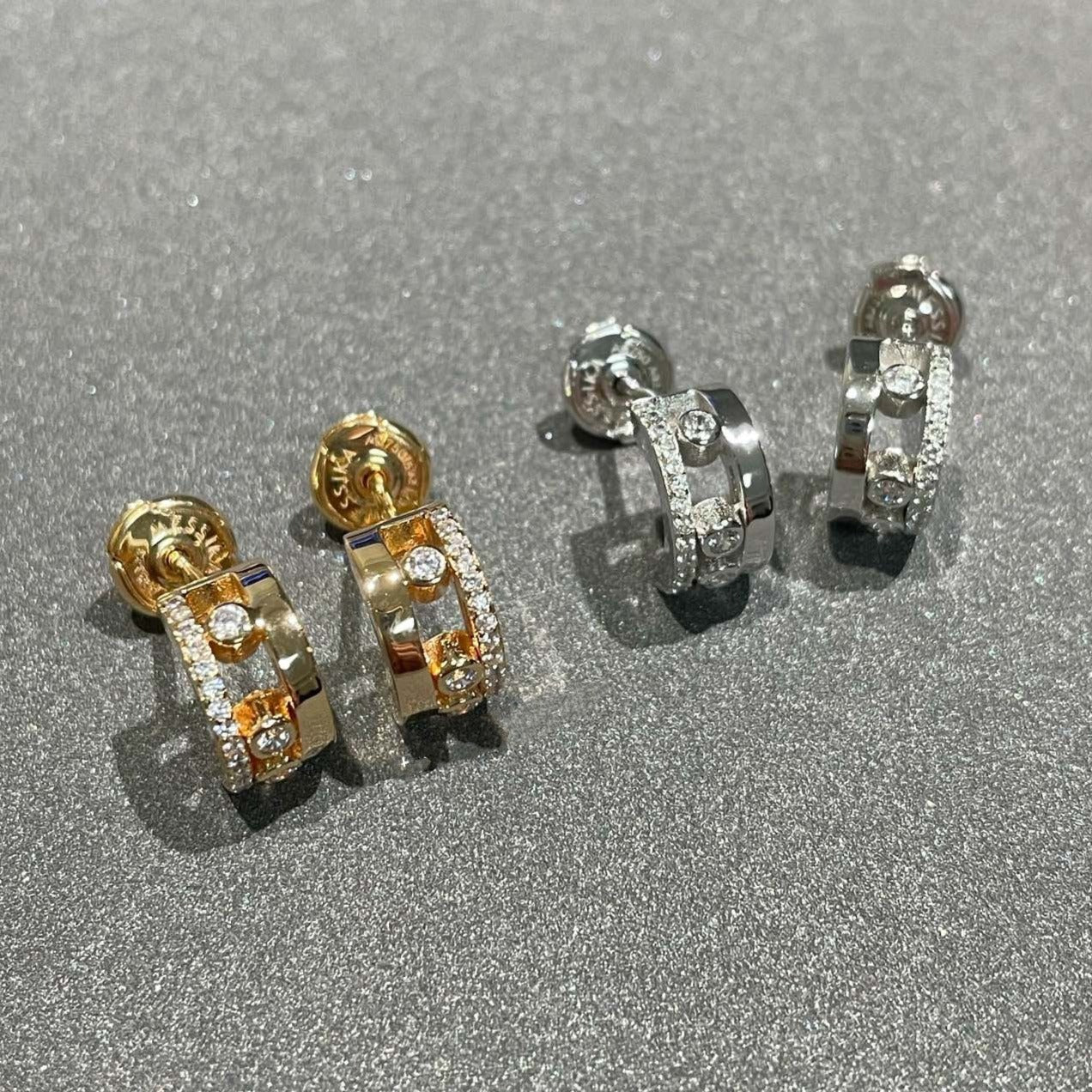 [Mystic ]MOVE ROMANE EARRINGS DIAMOND
