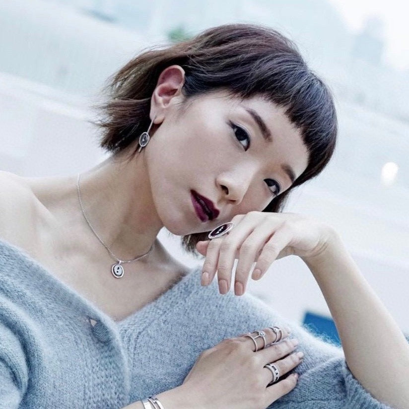 [Mystic ]Mystic MOVE ARROW PINK GOLD DIAMOND EARRINGS