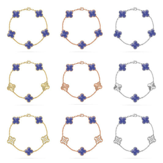 [Mystic]CLOVER 5 MOTIF BLUE VEINS BRACELET COLLECTION