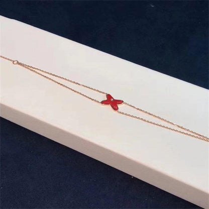 [Mystic]JEUX BRACELET CARNELIAN PINK GOLD 1 DIAMOND