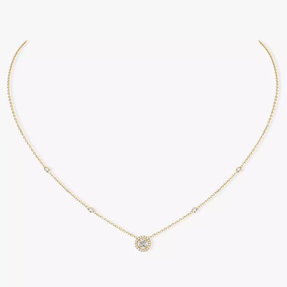 [Mystic ]Diamond Necklace 0,20ct Brilliant Shape Joy