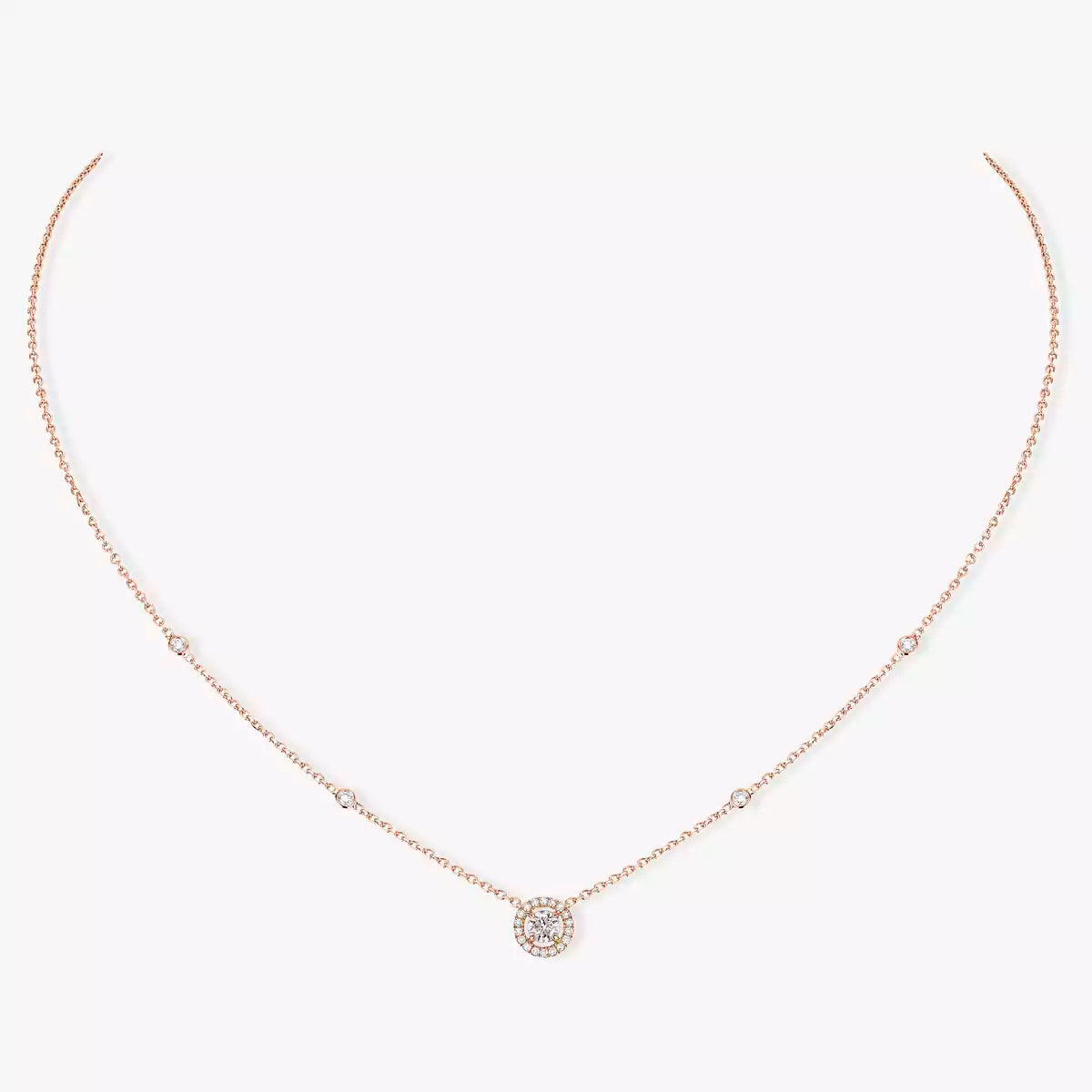 [Mystic ]Diamond Necklace 0,20ct Brilliant Shape Joy