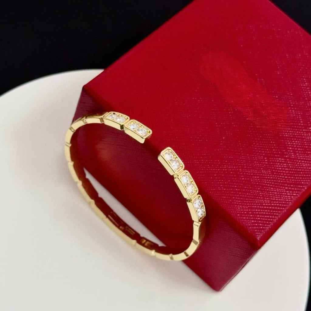 [Demi jewelry]LOVE DIAMOND OPEN  BRACELET