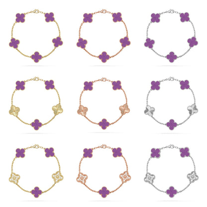 [Mystic] CLOVER 5 MOTIF VIOLET BRACELET COLLECTION