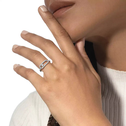 [Mystic ]Move Uno Diamond Ring in Gold